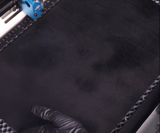 Put the wood on the work table