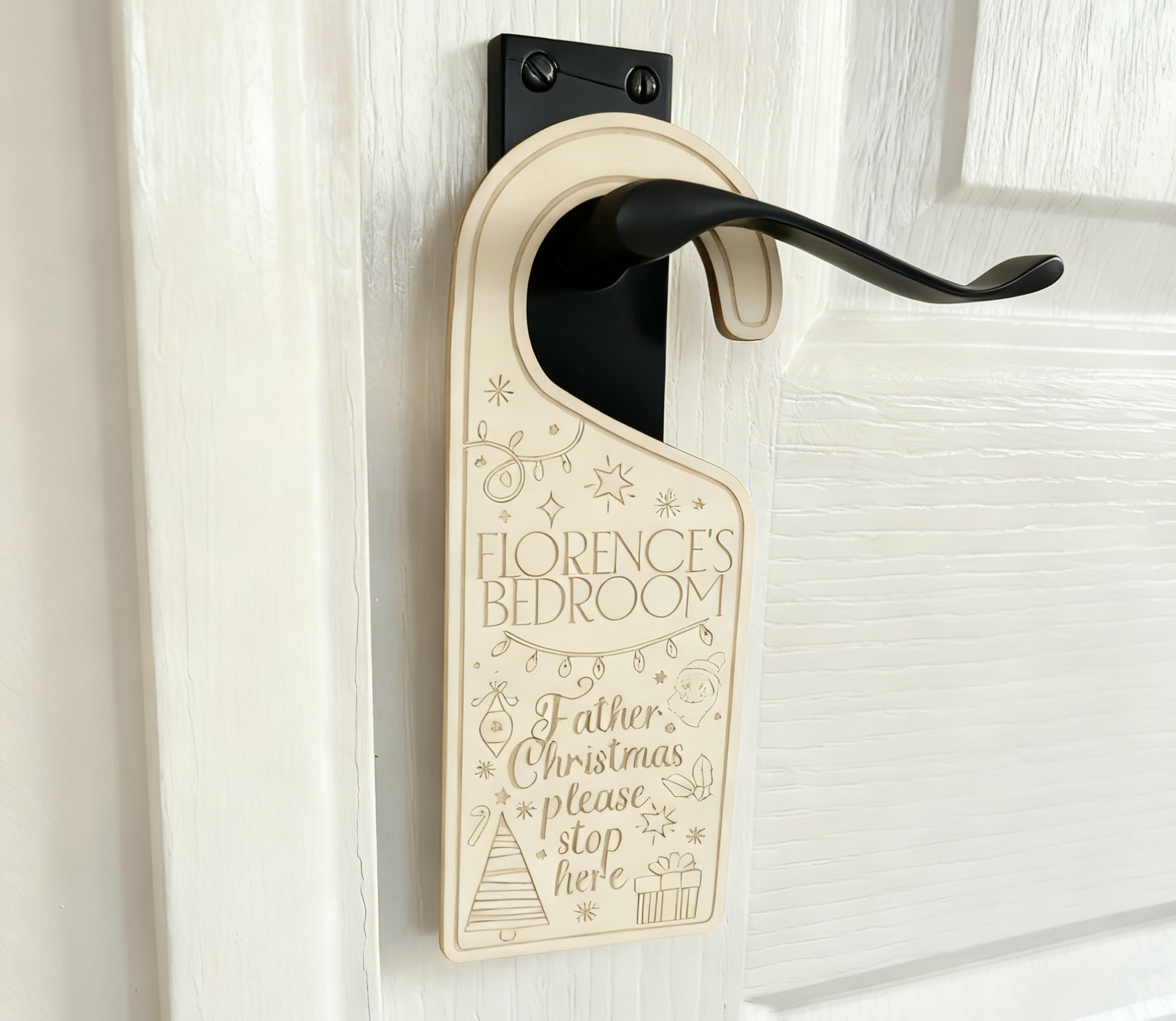 Laser Cut Door Hanger Sign