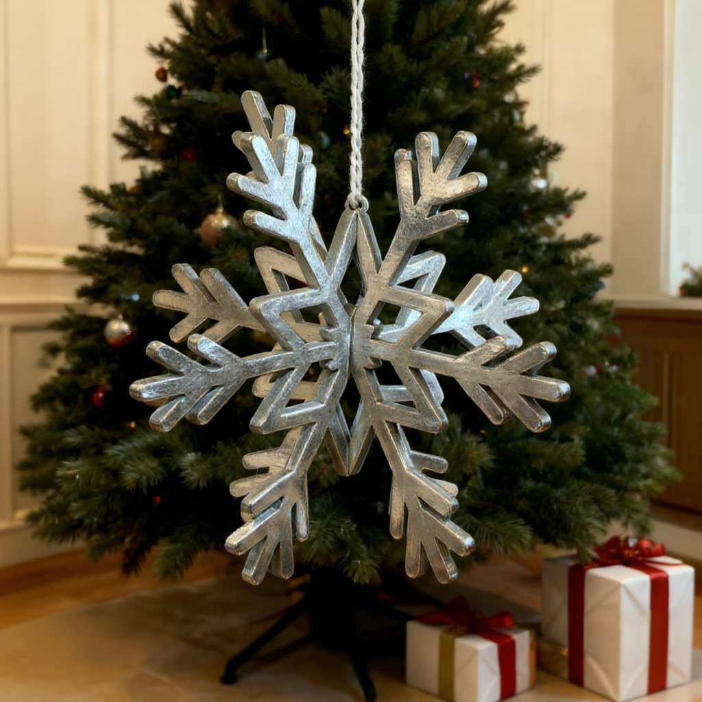 Laser Cut Snowflakes made with Thunder Laser Machine