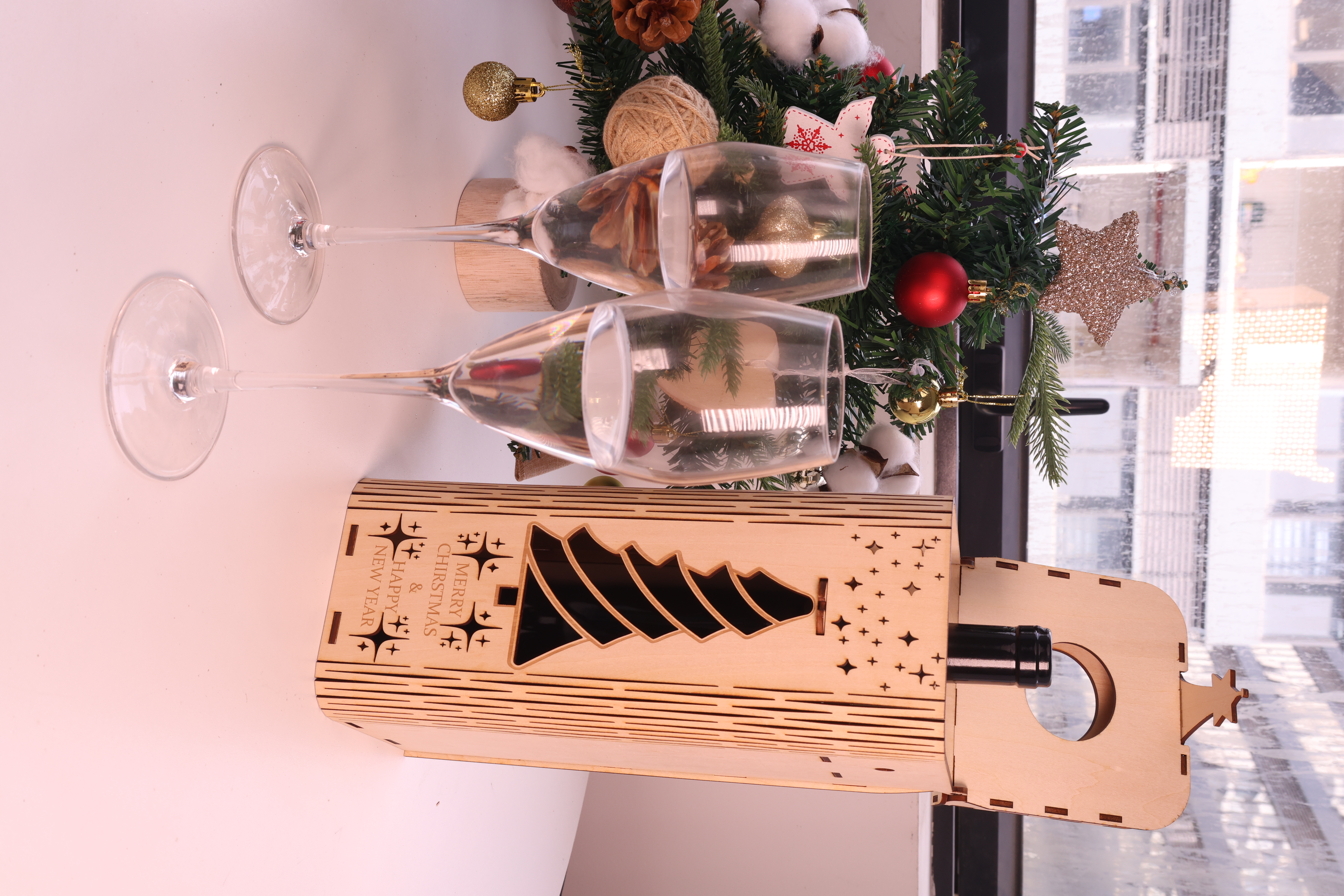 Christmas Wine Box