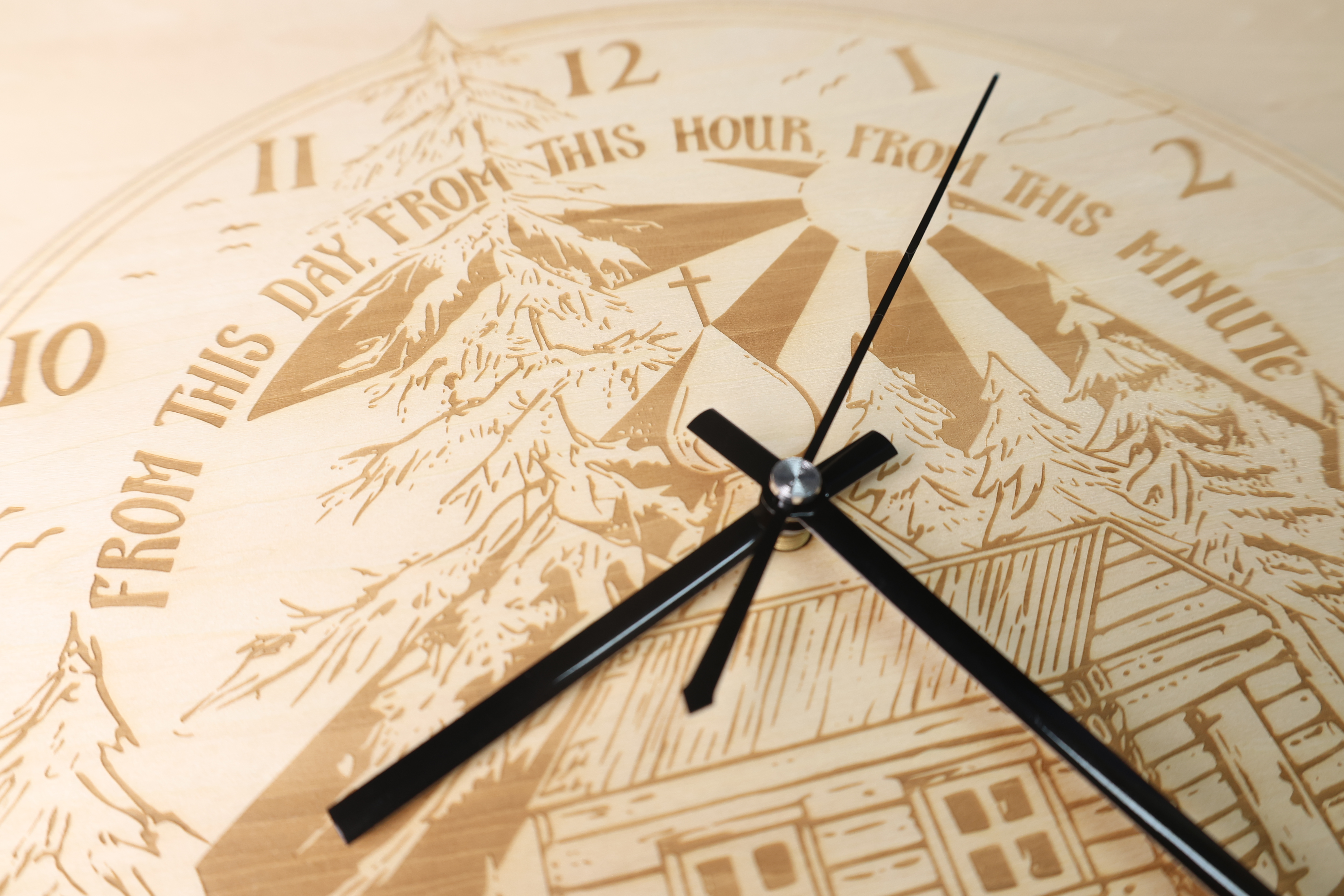 Wooden Clock Dial