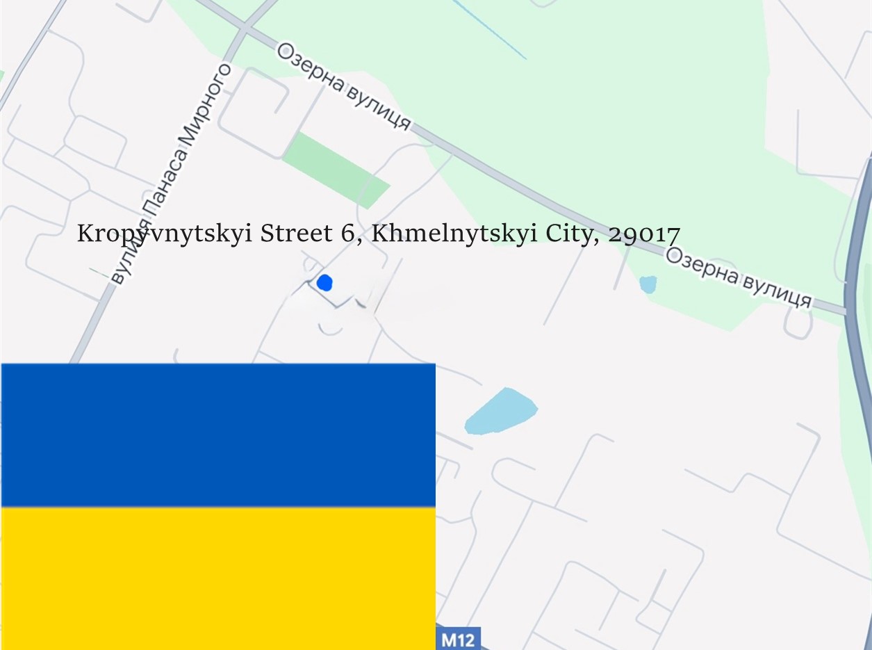Kropyvnytskyi Street 6, Khmelnytskyi City, 29017