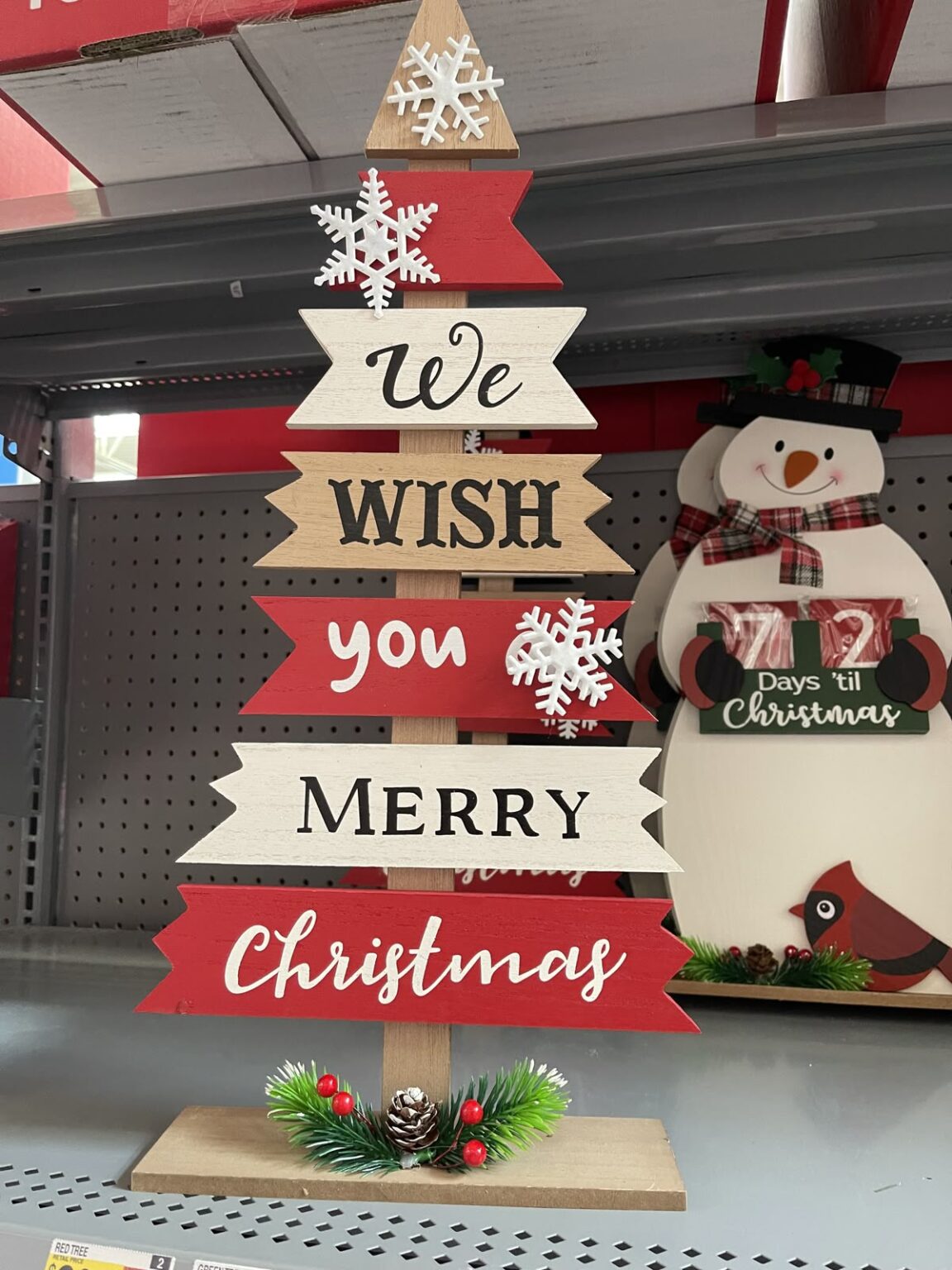 Laser Cut Wooden Christmas Road Sign 1