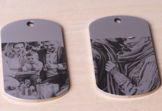 START LASER MARKING THE STAINLESS STEEL