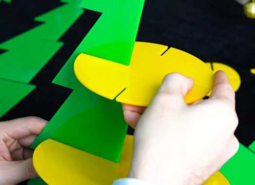 assemble the christmas tree storage rack