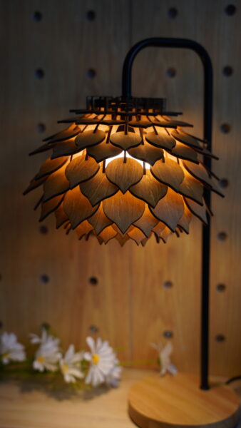 A well laser cut chanderlier made with thunder bolt 30W