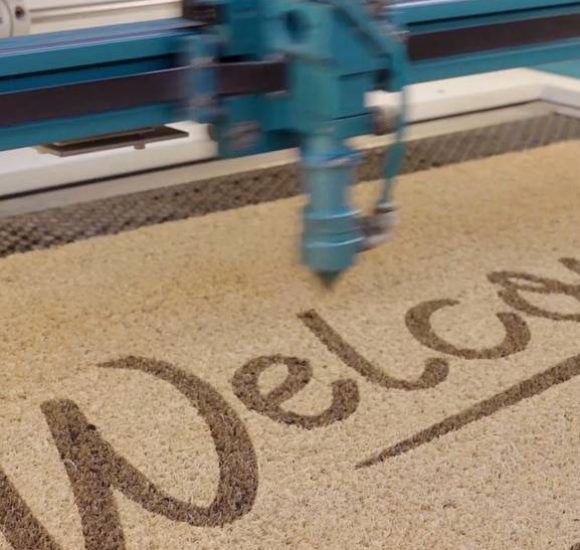 Laser Engraved Easter Doormat
