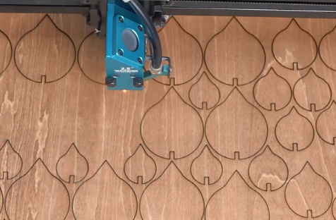 Laser cutting the chanderlier