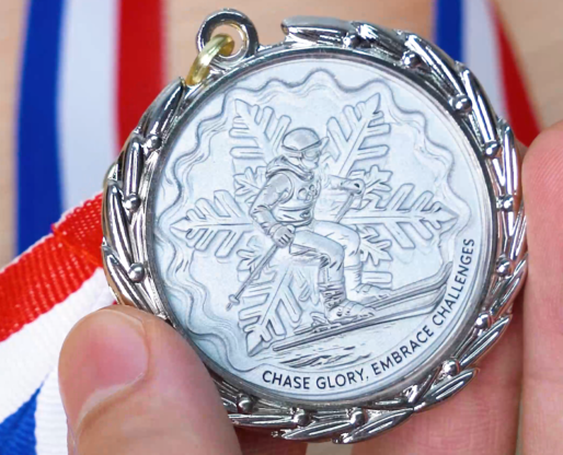 a well laser mark zinc alloy medal