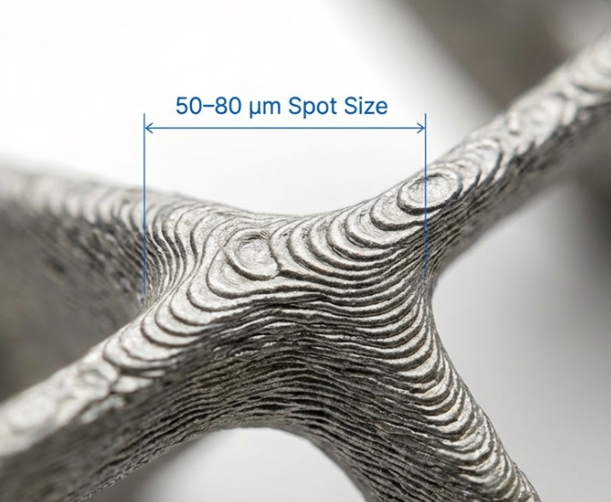 small spot size will give better precision