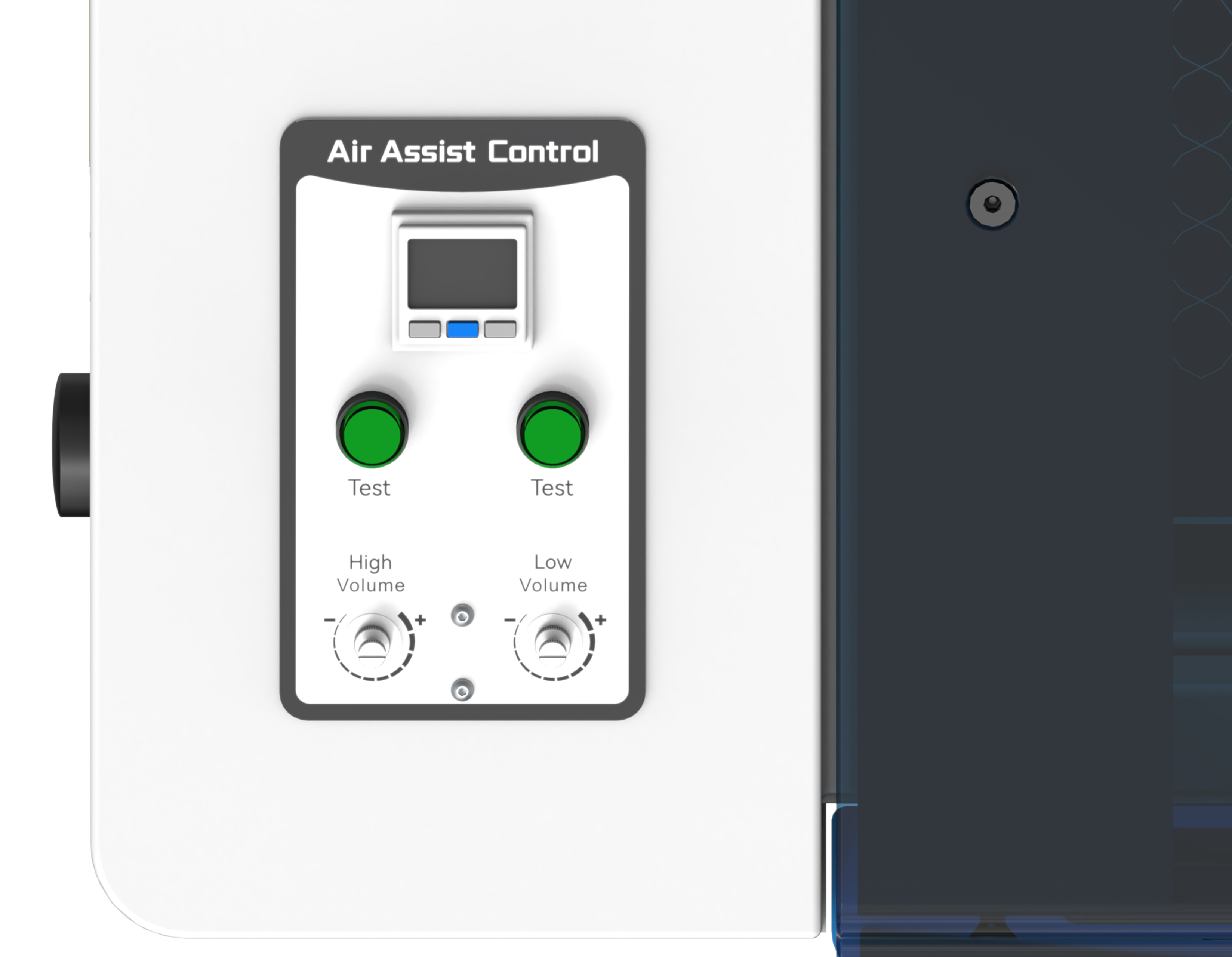 双吹气面板 金属旋钮