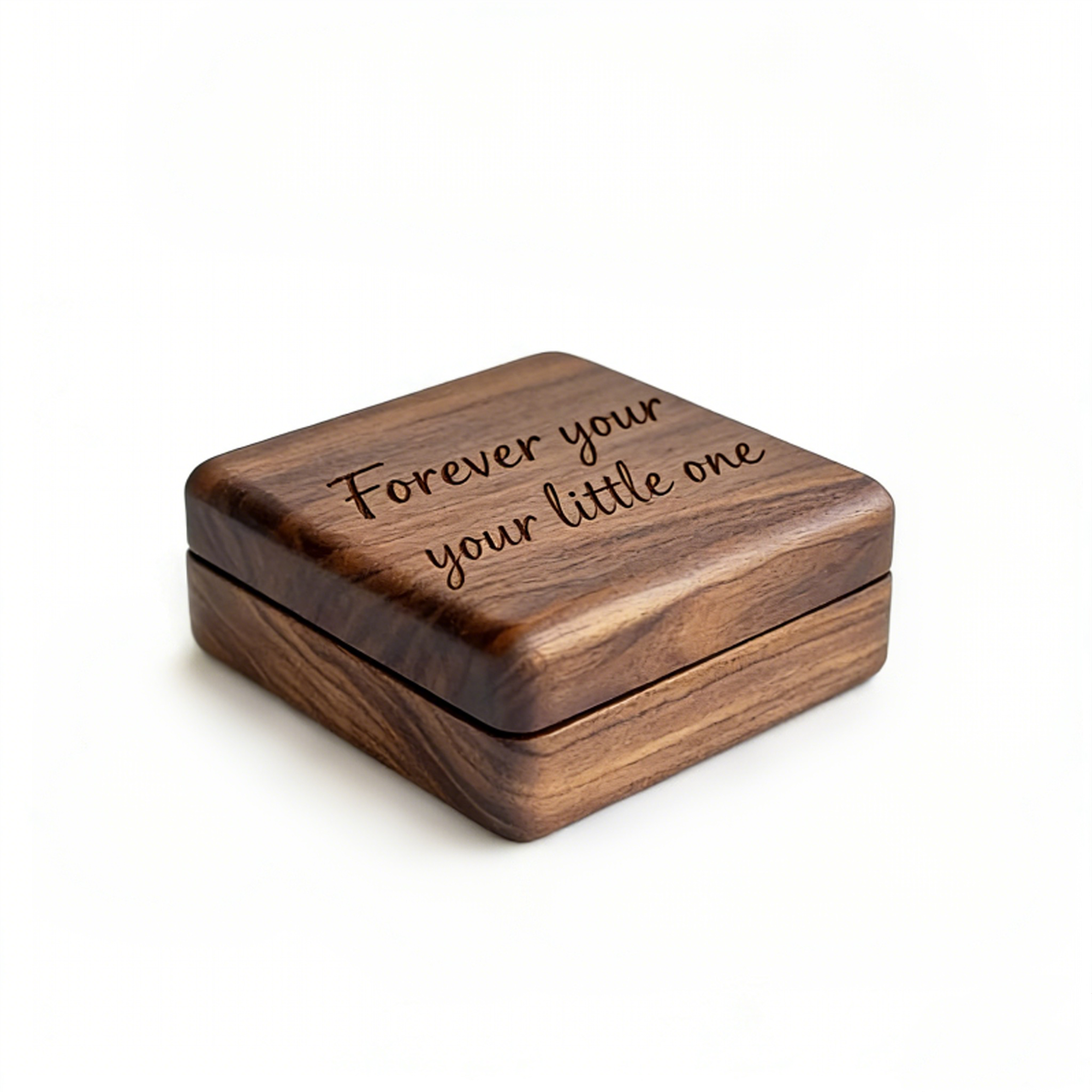 Laser engraved necklace box