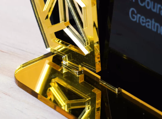 assemble the laser cut trophy