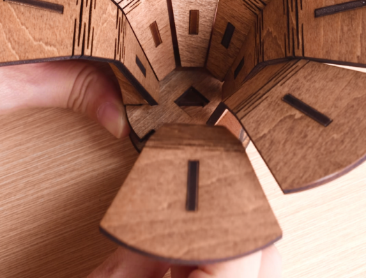 assemble the wooden phonograph