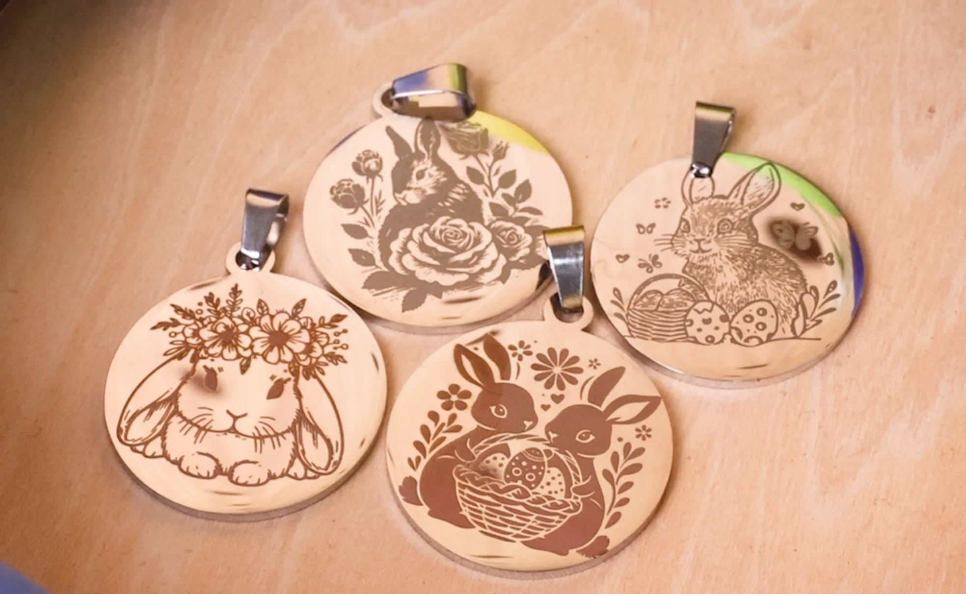 well laser marked keychains