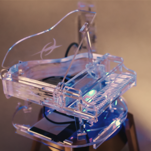 A laser cut acrylic piano model A laser cut acrylic piano model