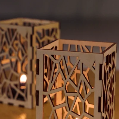 A well cut candle holder