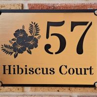 laser cut abs plastic sign