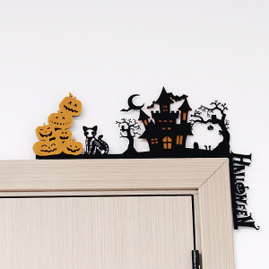 Halloween Door Decor Made with Thunder Laser Bolt Machine