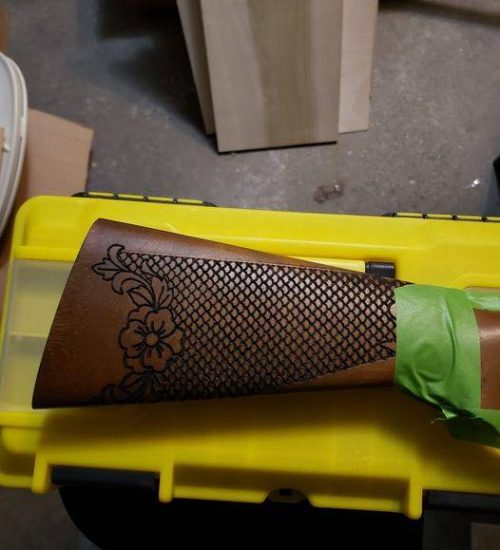 Laser engraving a plastic gun Laser engraving a gun