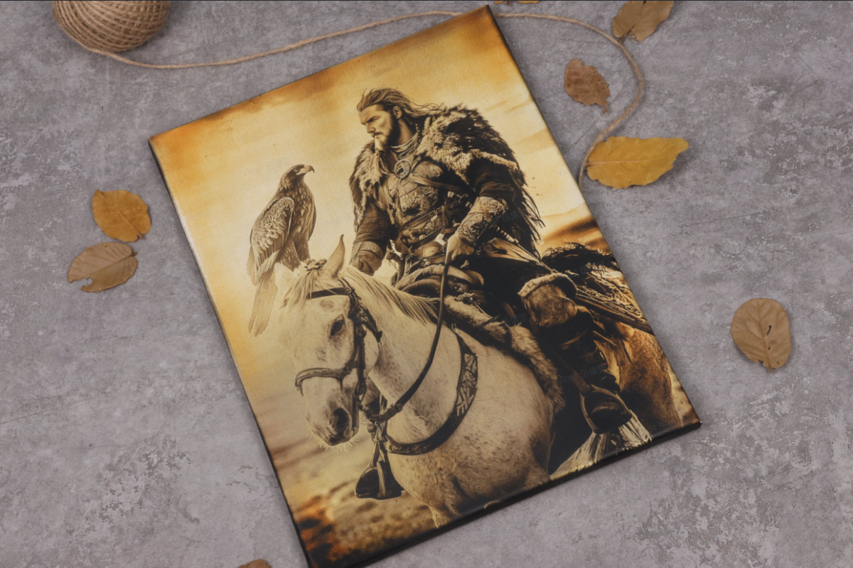 canvas laser engraving by software lasermaker