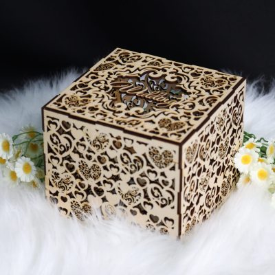 A well laser-cut wooden box