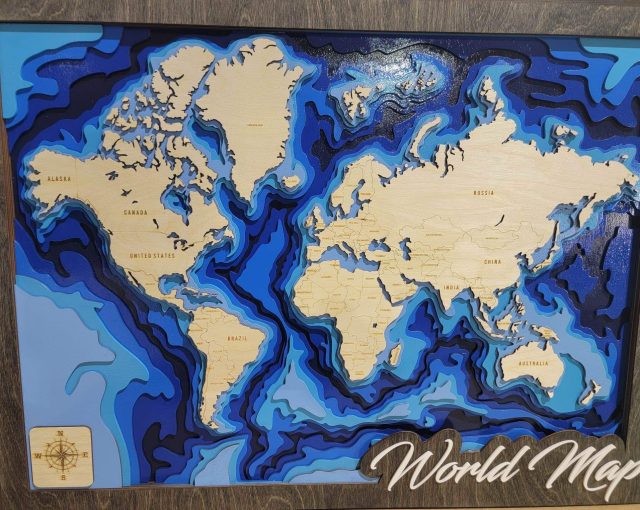 layered laser engraved maps layered laser engraved maps